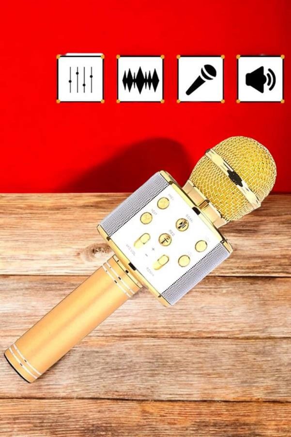 Ethab Giyim Şarjlı Ve Uzun Pil Ömürlü Karaoke Mikrofon Usb Bellek Destekli Profesyonel Ses - Glst6275-2902