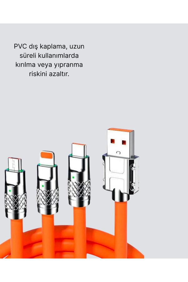 Ethab Giyim Hızlı Şarj Uyumlu Şarj Kablosu – Esnek Yapı Güçlü Bağlantı Yüksek Perfo - Glst5390-897