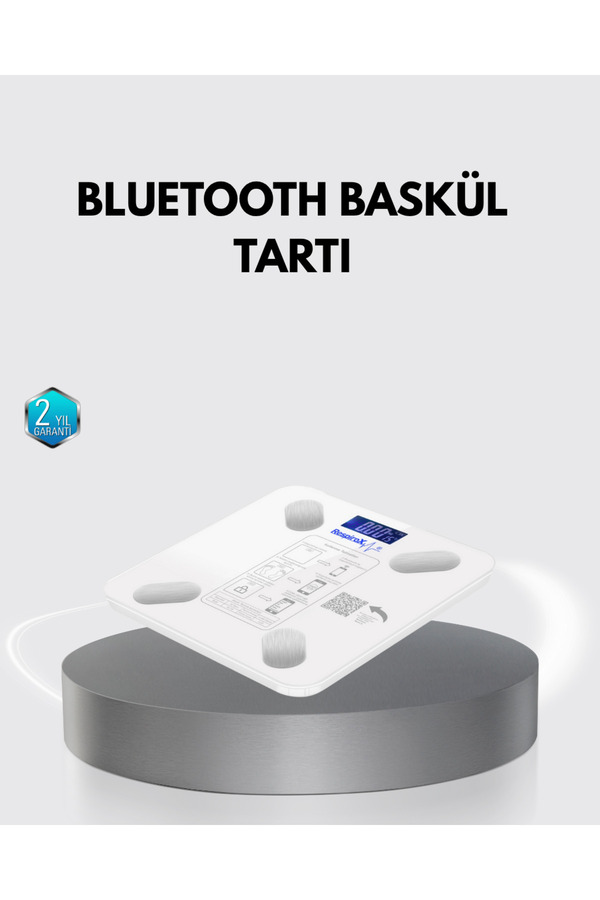 Ethab Giyim Bluetooth Akıllı Tartı – 8 Fonksiyonlu Dijital Baskül 180 Kg Kapasiteli - Glst1161-1582