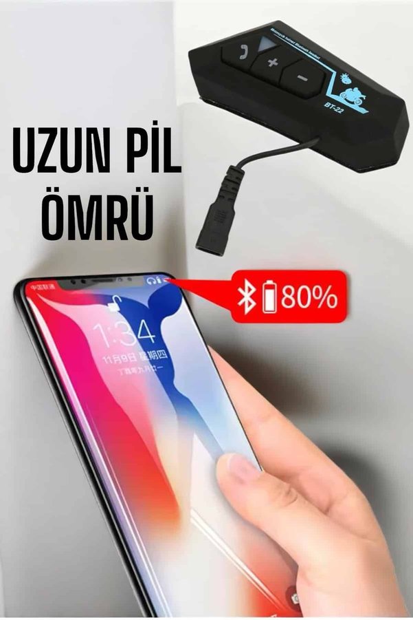 Ethab Giyim İnterkom Intercom Kask Kulaklık Bt22 Bluetooth Motosiklet Kulaklık 5.0 Bluetooth - Glst7488-6528