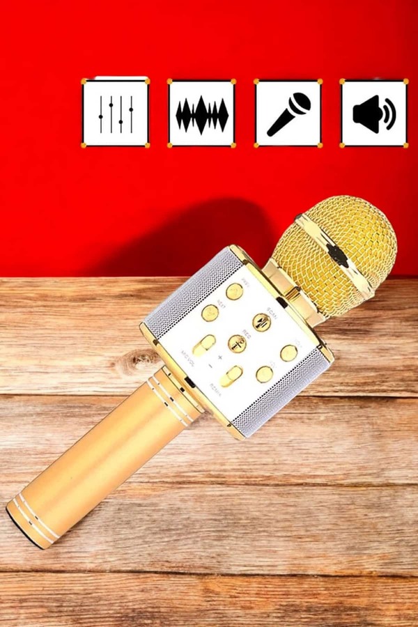 Ethab Giyim Şarjlı Ve Uzun Pil Ömürlü Karaoke Mikrofon Usb Bellek Destekli Profesyonel Ses - Glst5171-2554