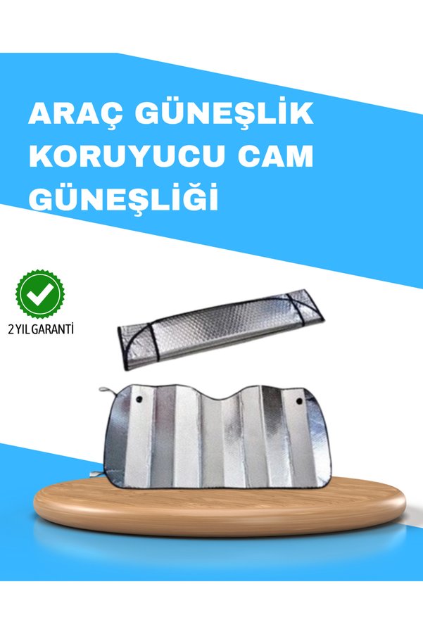 Ethab Giyim Katlanabilir Alüminyum Araç Güneşliği – Uv Koruma Ve Klima Tasarrufu Bir Arad - Glst6115-106