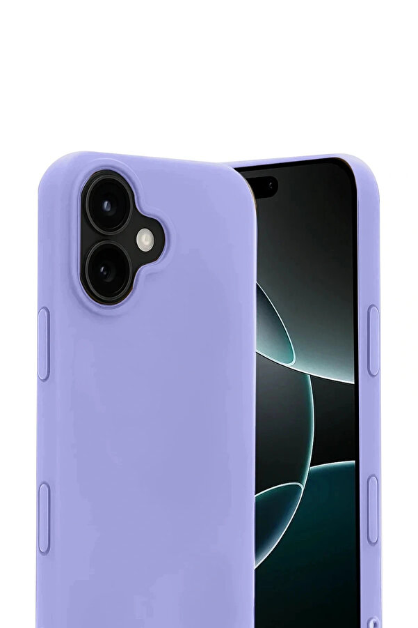 Shc42000 Li̇taetrend Apple İphone 17 Nano İçi̇ Kadi̇fe Si̇li̇kon - Li̇la