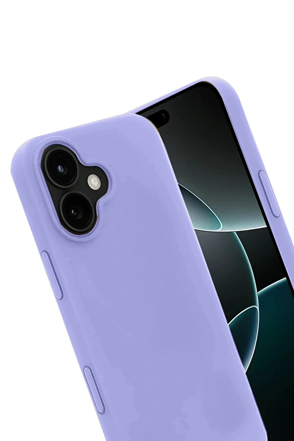 Shc42000 Li̇taetrend Apple İphone 17 Nano İçi̇ Kadi̇fe Si̇li̇kon - Li̇la