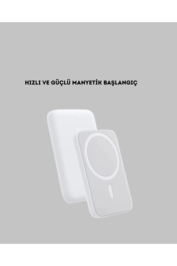Zero Land Nrzsnt 5000Mah Manyeti̇k Powerbank – İphone Seri̇si̇ İçi̇n Taşınabi̇li̇r Kablosuz (211233) Şarj Ci̇hazı
