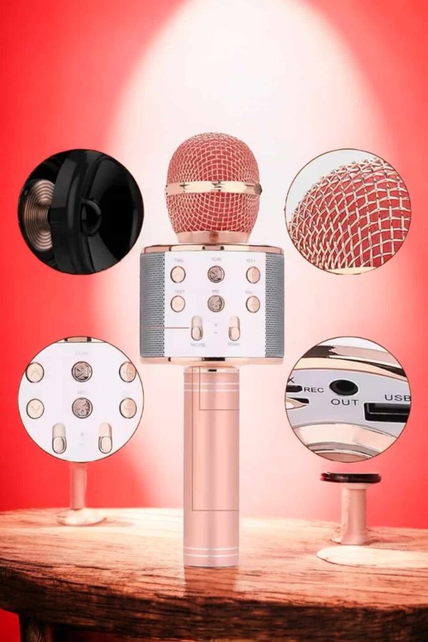 Ethab Giyim Şarjlı Ve Uzun Pil Ömürlü Karaoke Mikrofon Usb Bellek Destekli Profesyonel Ses - Glst5171-2554