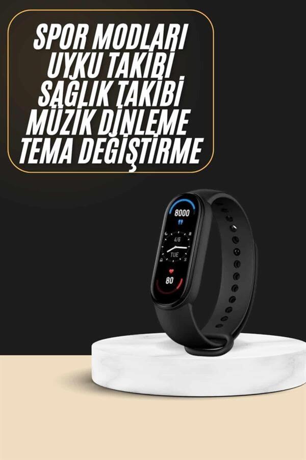 Ethab Giyim Akıllı Bileklik Android Ve İos Uyumlu Bildirim Ve Çağrı Görme Spor Takibi - Glst2668-9614