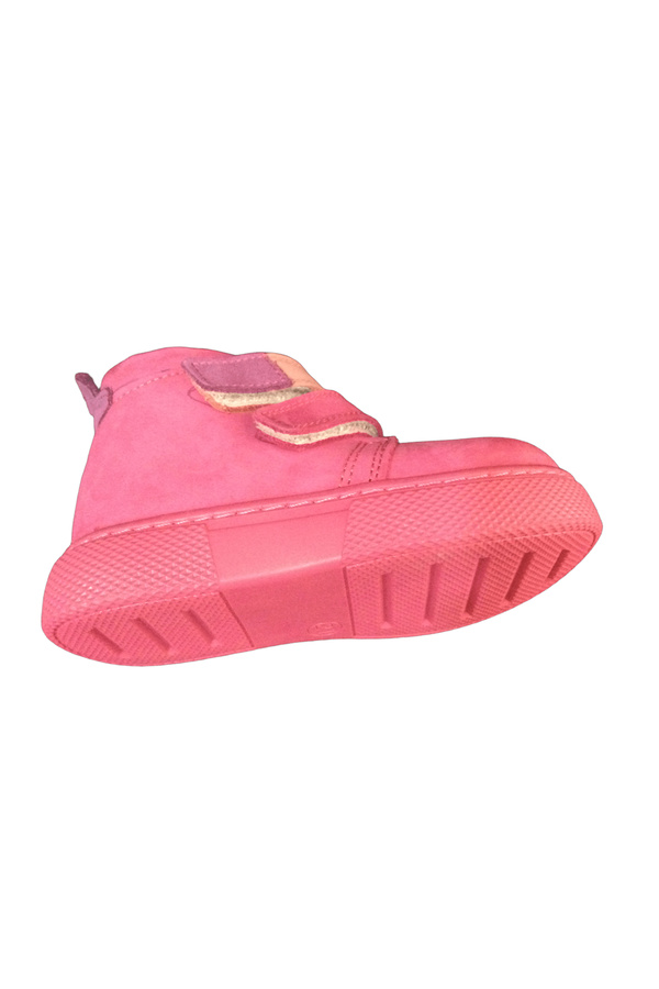 Ortopedi̇kal1001 Ri̇dente Pembe Bebe Kız Çocuk Bot % 100 Deri̇ Anatomi̇k Bi̇lekten Cırtlı