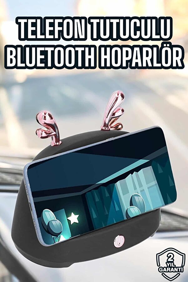 Zero Land Kesgi̇n Market ® Bluetooth Hoparlör Telefon Tutuculu Akıllı Hoparlör Uzun Pi̇l Ömrü