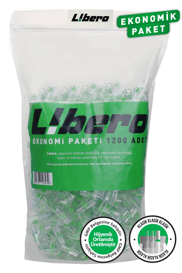 Libero Klasik Ekonomik Paket Sigara Ağızlığı Filtresi 1200 Adet