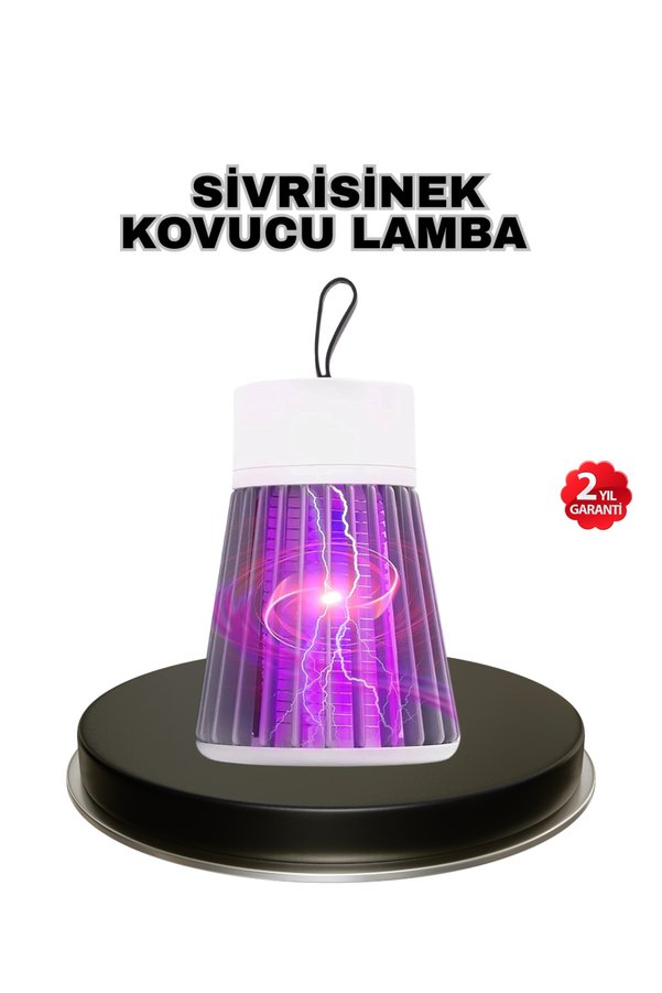 Ethab Giyim Mor Işıklı Şarjlı Böcek Öldürücü Lamba – Ev Balkon Ve Kamp Kullanımına - Glst9030-128