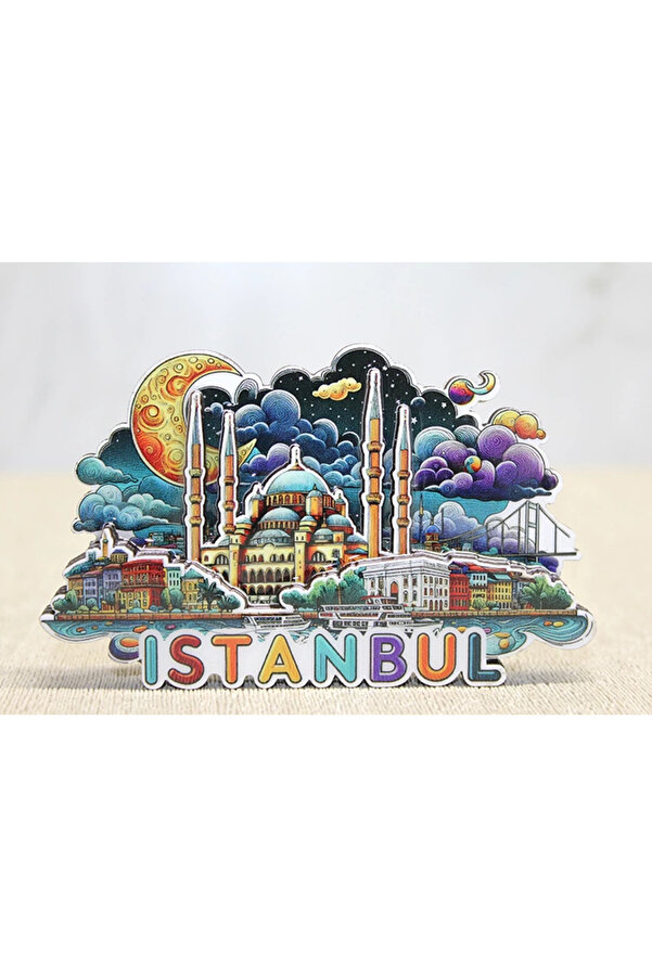 Evi̇mdeyokyok Ahşap İstanbul Temalı Magnet Alk4599