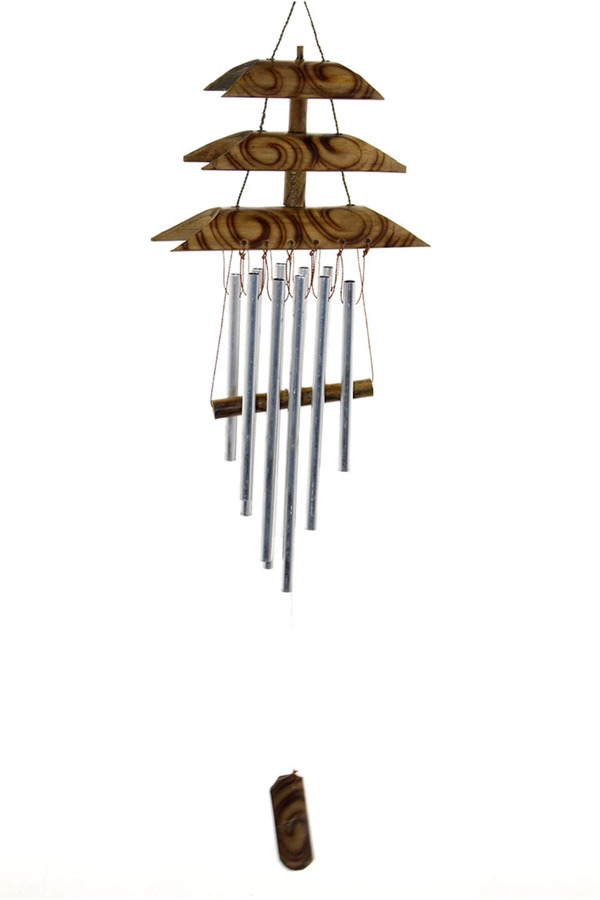Evi̇mdeyokyok Bambu Metal Çanlı Rüzgar Çanı Repot-4