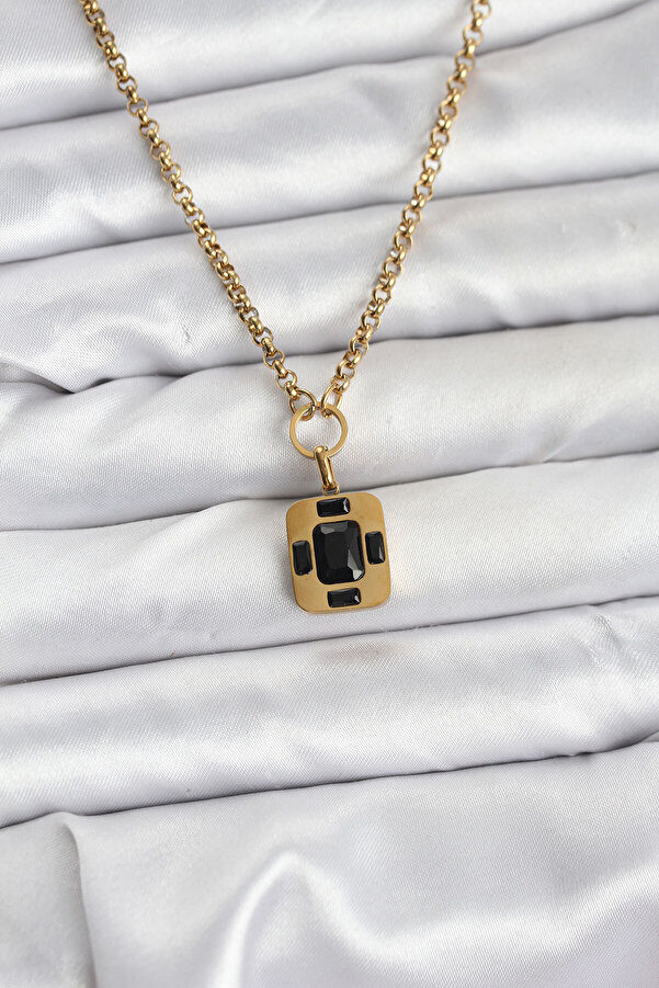 Evi̇mdeyokyok 316L Çeli̇k Zi̇nci̇r Gold Renk Vi̇ntage Model Kadın Kolye Tj-Bko10687