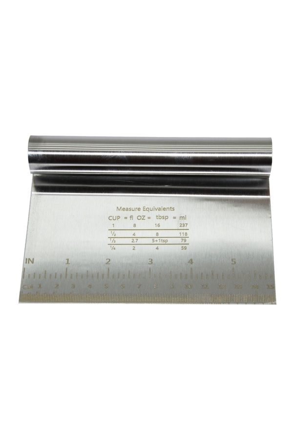 Go İthalat Metal Krom Hamur Kesi̇ci̇ - Kazıyıcı 15X11Cm