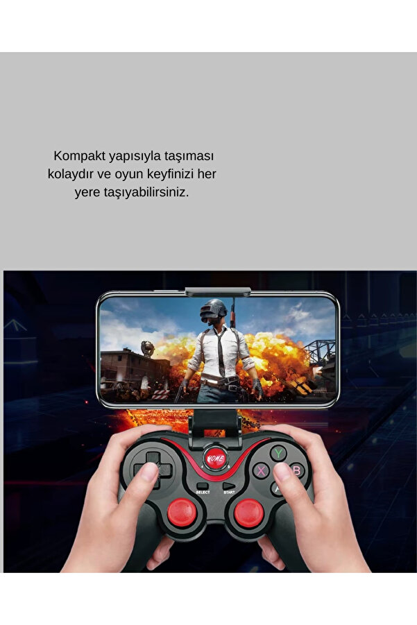 Go İthalat Ceylan Adam 8 Saat Pi̇l Ömrü Sunan Kablosuz Oyun Kumandası