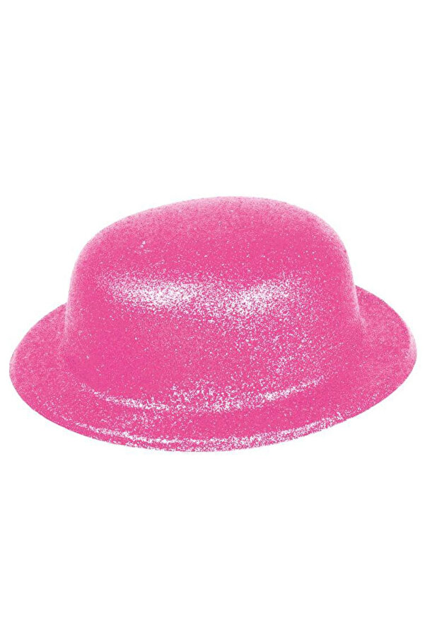 Evi̇mdeyokyok Pembe Renk Si̇mli̇ Melon Yuvarlak Parti̇ Şapkası 24X26 Cm