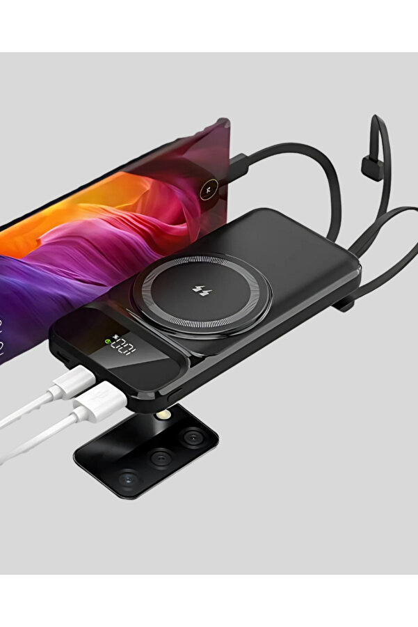 Zero Land Yzlal Kablosuz 15W Şarj Destekli̇ 10000 Mah Taşınabi̇li̇r Powerbank – Hızlı (101909) Şarj Özelli̇kli̇