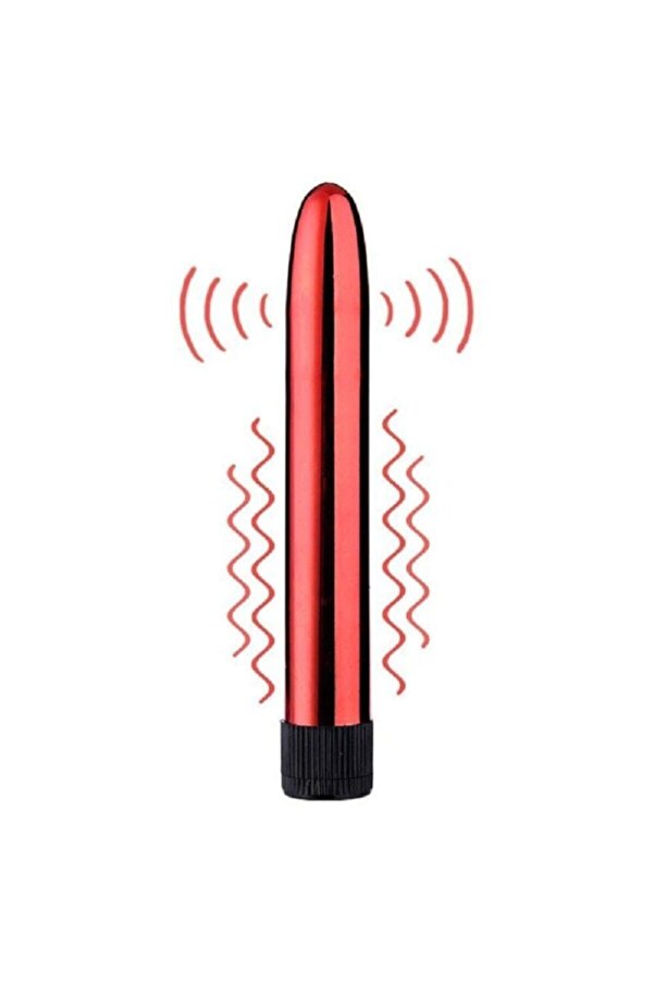 Leten Melo Red Metal Vi̇brati̇ng Anal Ve Vaji̇nal Metal Vi̇bratör