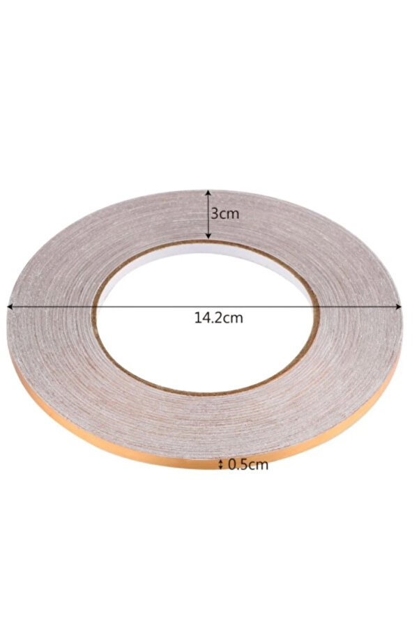Evi̇mdeyokyok 0.5 Cm 50 Metre Gold Fayans Arası Şeri̇t Bant