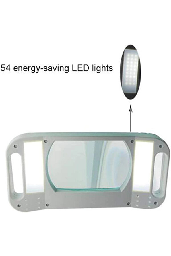 Evi̇mdeyokyok 5X 10X Büyüteç Led Işıklı Süper Parlak Enerji̇ Tasarruflu Masa Lambası Lt861