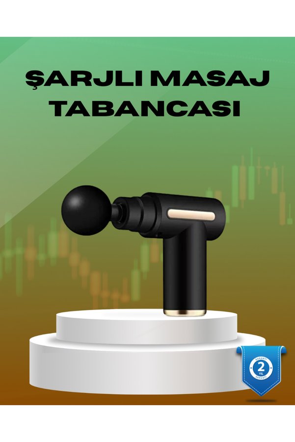 Ethab Giyim 6 Kademeli Kas Masaj Tabancası 4 Başlıklı Güçlü Sessiz Sporcu Masaj Cihazı  - Glst5938-335