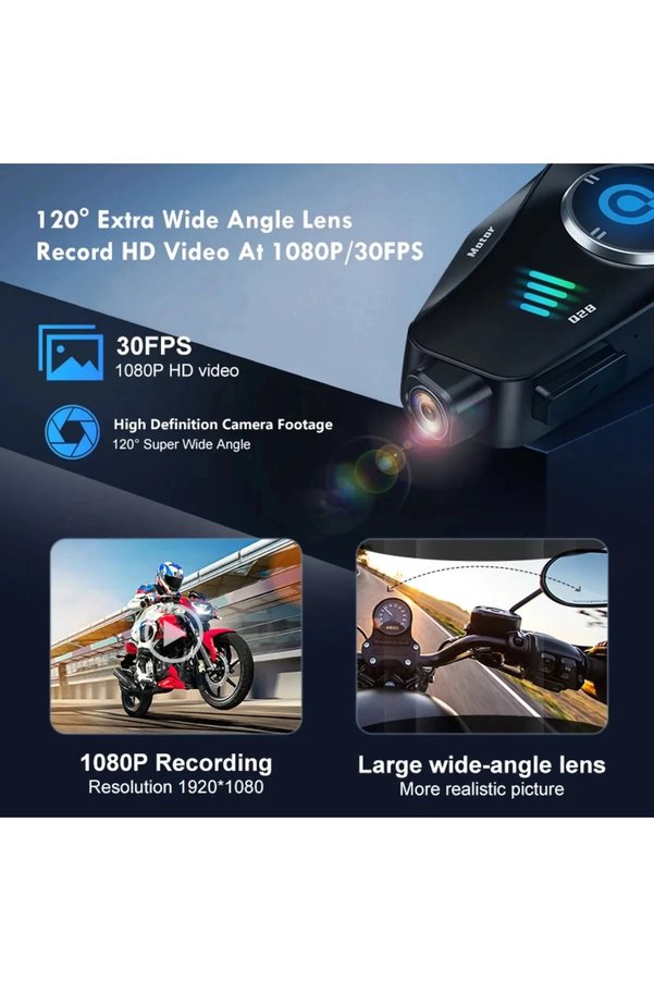 Evimdeyokyok Q28 Motosiklet Kask Bluetooth Kulaklık 1080P Kamera Interkom Kulaklık Su Geçirmez Intercom