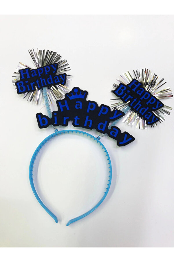 Evi̇mdeyokyok Happy Bi̇rthday Neon Renk Doğum Günü Tacı 12 Adet