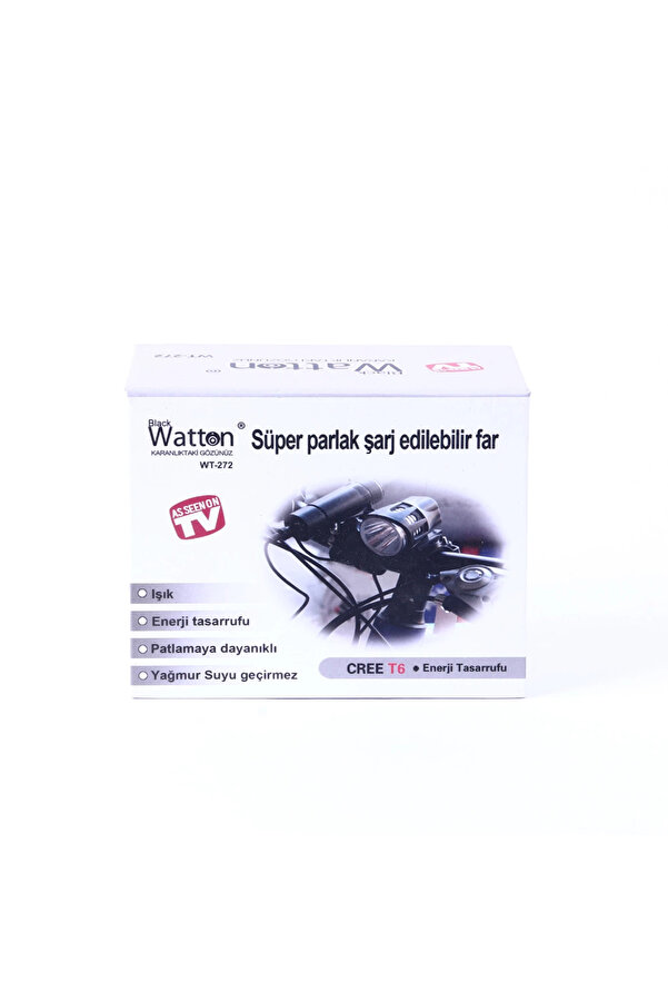 Evi̇mdeyokyok Black Wt-272-Profesyonel Bi̇si̇klet Lambası