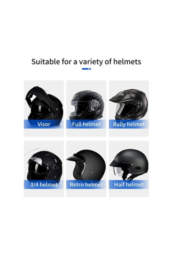 Evi̇mdeyokyok Bt31 Kask Kulaklık Bluetooth 5.0 Motosi̇klet Interkom Su Geçi̇rmez Kablosuz Kulaklık