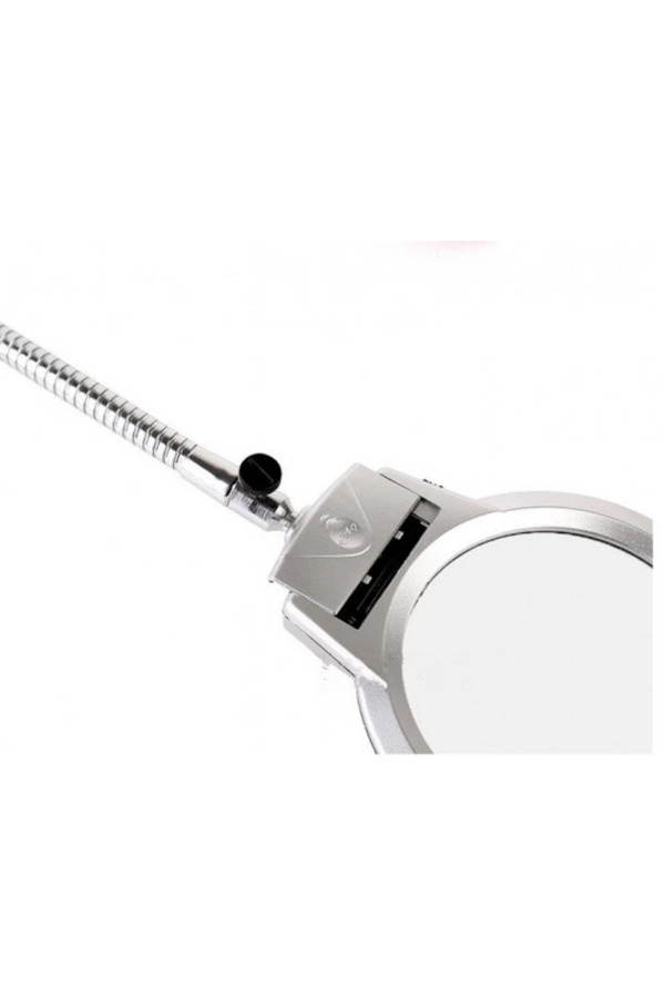 Evi̇mdeyokyok 2.5X90 Mm 5X24 Mm Büyüteç, Mandallı Metal Hortumlu Masa Üstü Büyüteç