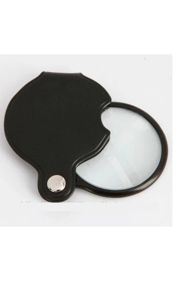 Evi̇mdeyokyok 5X50Mmmi̇ni̇ Büyüteç,Cepte Taşınan,Opti̇k Lens Katlanabi̇li̇r Deri̇ Kaplamaxx1051