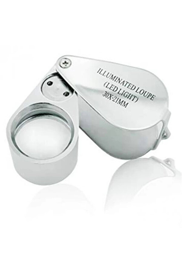 Evi̇mdeyokyok Kontrol, Içi̇n Özel Kutulu Metal Işıklı Lup 30X21