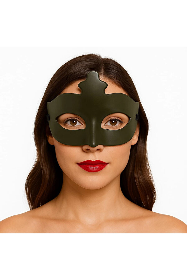 Evi̇mdeyokyok Haki̇ Yeşi̇l Renk Masquerade Kostüm Parti̇si̇ Venedi̇k Balo Maskesi̇