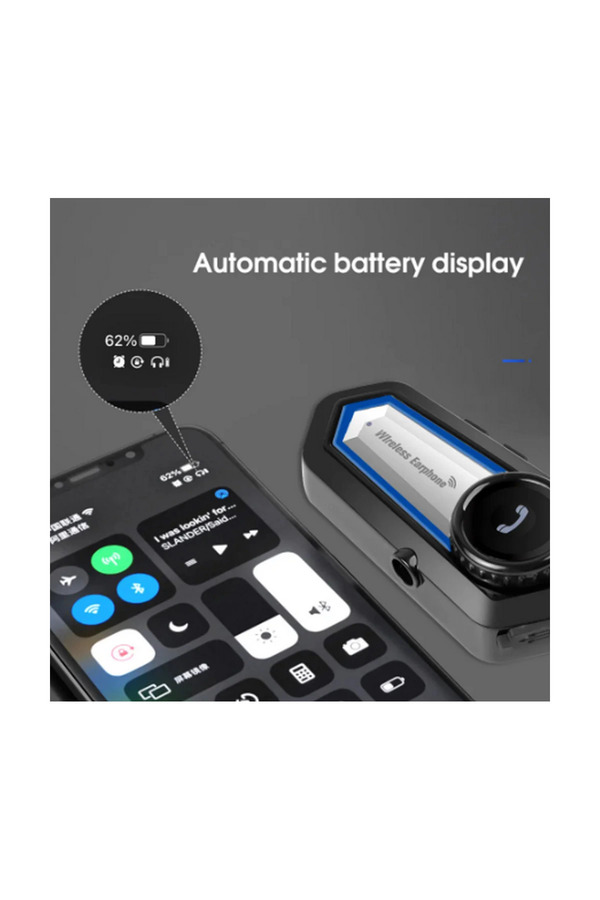 Evi̇mdeyokyok Bt31 Kask Kulaklık Bluetooth 5.0 Motosi̇klet Interkom Su Geçi̇rmez Kablosuz Kulaklık