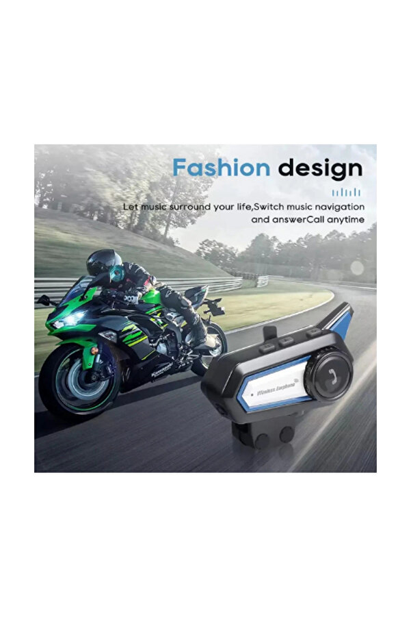 Evi̇mdeyokyok Bt31 Kask Kulaklık Bluetooth 5.0 Motosi̇klet Interkom Su Geçi̇rmez Kablosuz Kulaklık