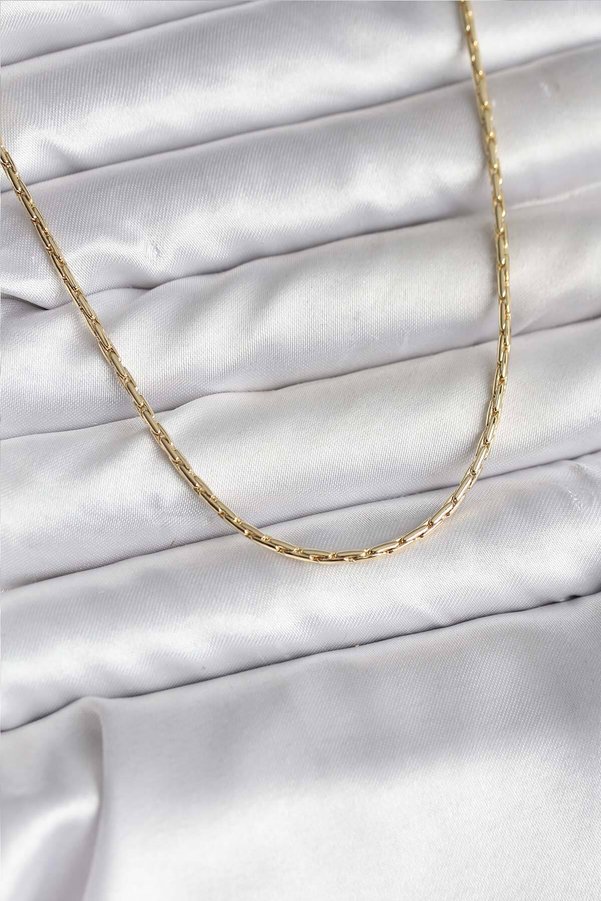 Evi̇mdeyokyok 14K Gold Renk Kaplama İnce Zi̇nci̇r Model Cm Kadın Kolye Tj-Bko10741