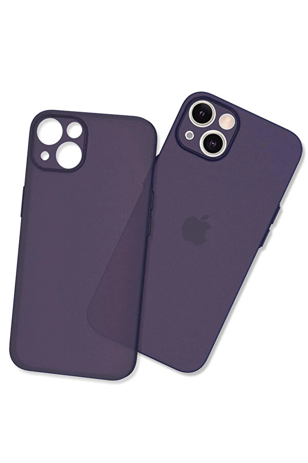 Buti̇k İphone 14 Plus Kılıf Puma Si̇li̇kon - Koyu Mor-(5796)