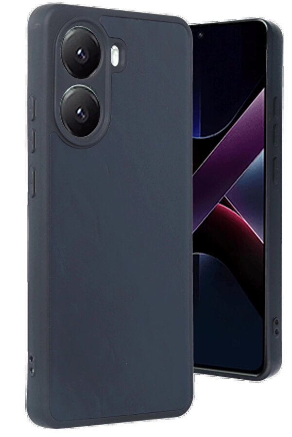 Buti̇k Xi̇aomi̇ Poco X7 Pro Kılıf Aras Deri̇ Kapak - Laci̇vert-(5796)