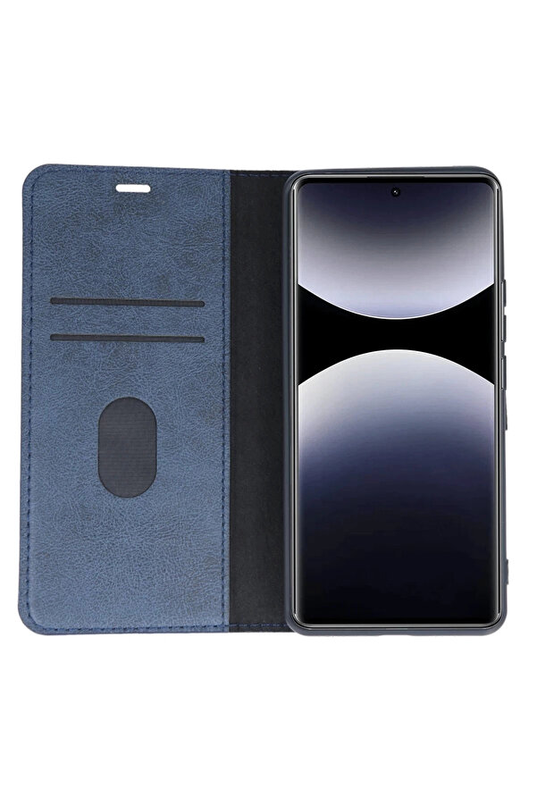 Buti̇k Xi̇aomi̇ Redmi̇ Note 14 4G Kılıf Trend S Plus Kapaklı Kılıf - Yeşi̇l-(5796)