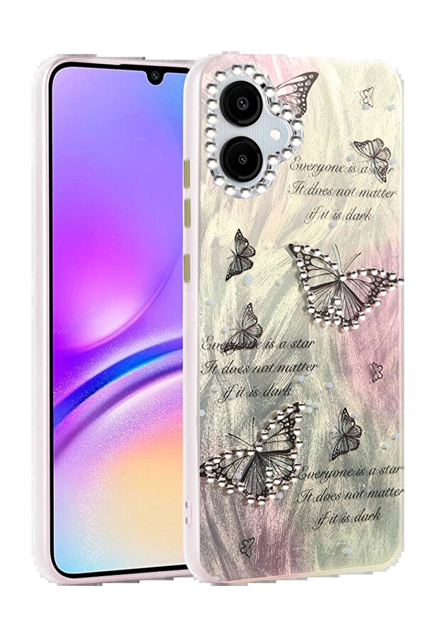 Buti̇k Samsung Galaxy A06 Kılıf Blade Aynalı Desenli̇ Kapak - Desen 6-(5796)