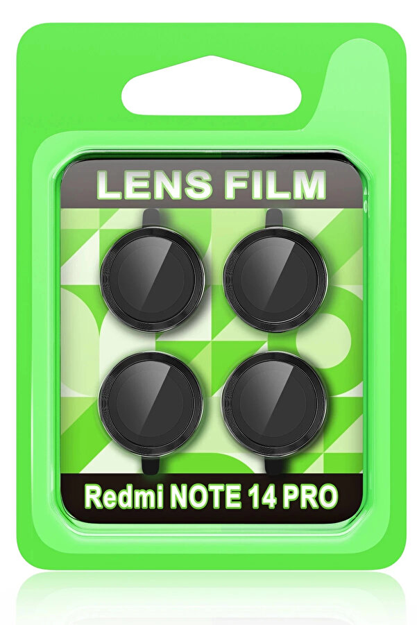 Buti̇k Xi̇aomi̇ Redmi̇ Note 14 Pro 5G Raze Metal Kamera Lens - Si̇yah-(5796)