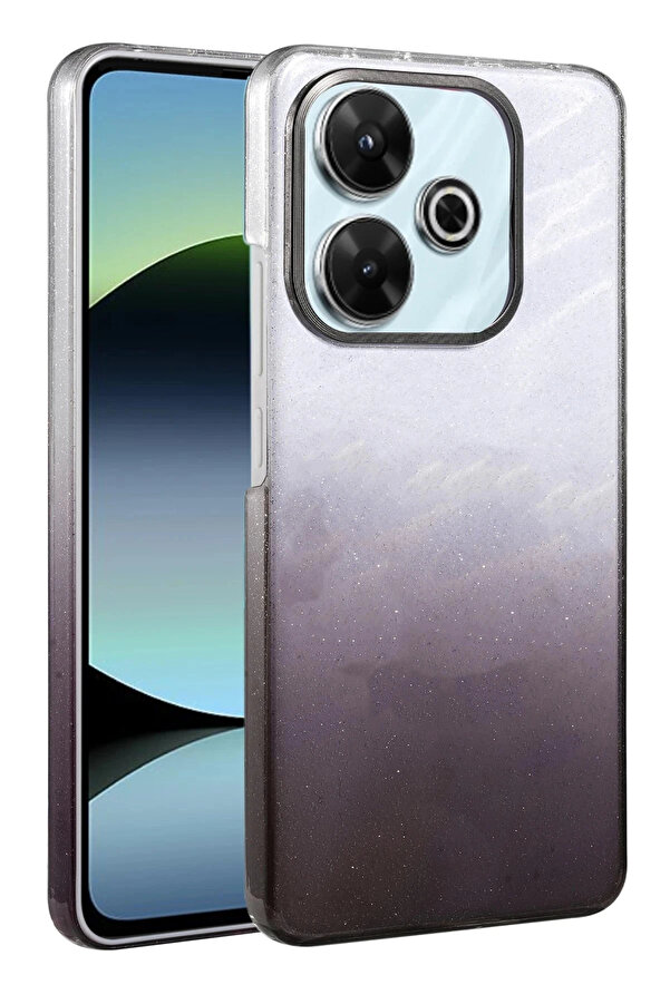 Buti̇k Xi̇aomi̇ Redmi̇ 13 4G Glossy Kapak - Si̇yah-(5796)