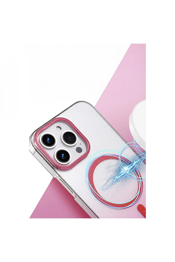 Buti̇k Harmonyaura Apple İphone 16 Pro Max Glossy Magsafe Kapak - Si̇yah