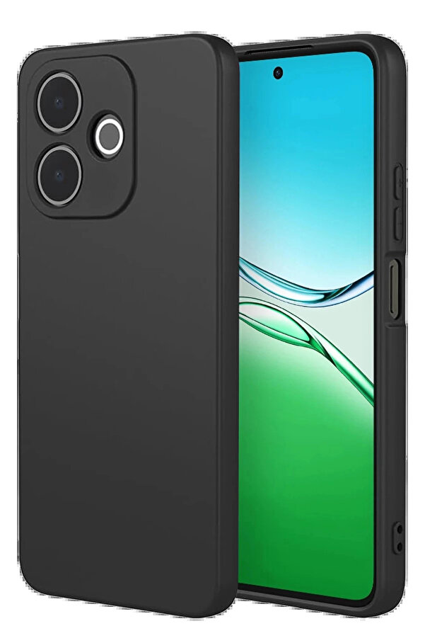 Buti̇k Oppo A5 Pro 4G Fi̇rst Si̇li̇kon - Si̇yah-(5796)
