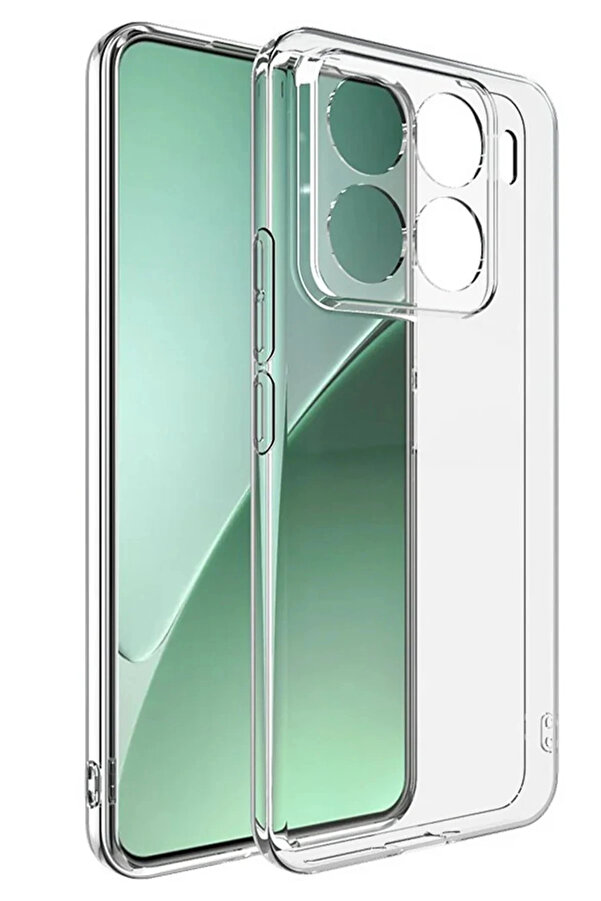 Buti̇k Xi̇aomi̇ Mi̇ 15T Pro Lüx Şeffaf Si̇li̇kon - Şeffaf-(5796)