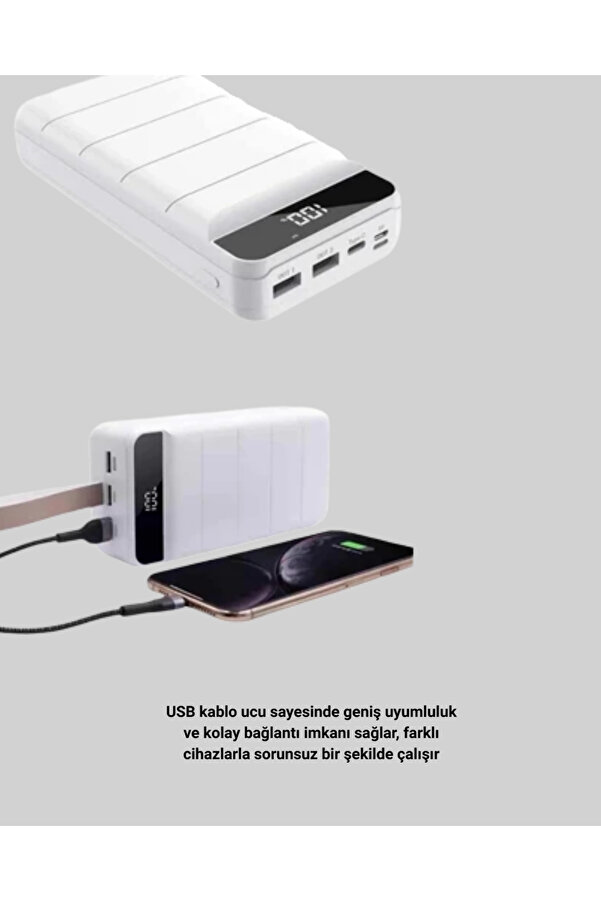 Buti̇k 22.5W Pd Destekli̇ Taşınabi̇li̇r Şarj Ci̇hazı Çoklu Çıkışlı Model Powerbank