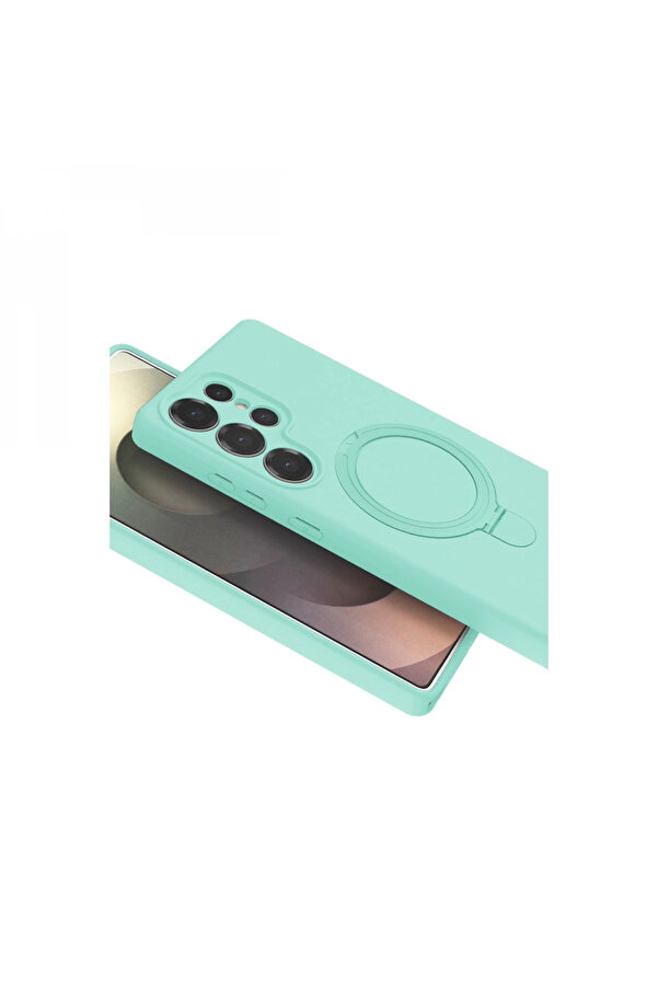 Byhodi̇ Samsung Galaxy S23 Ultra Regal Magsafe Standlı Kapak - Su Yeşi̇li̇