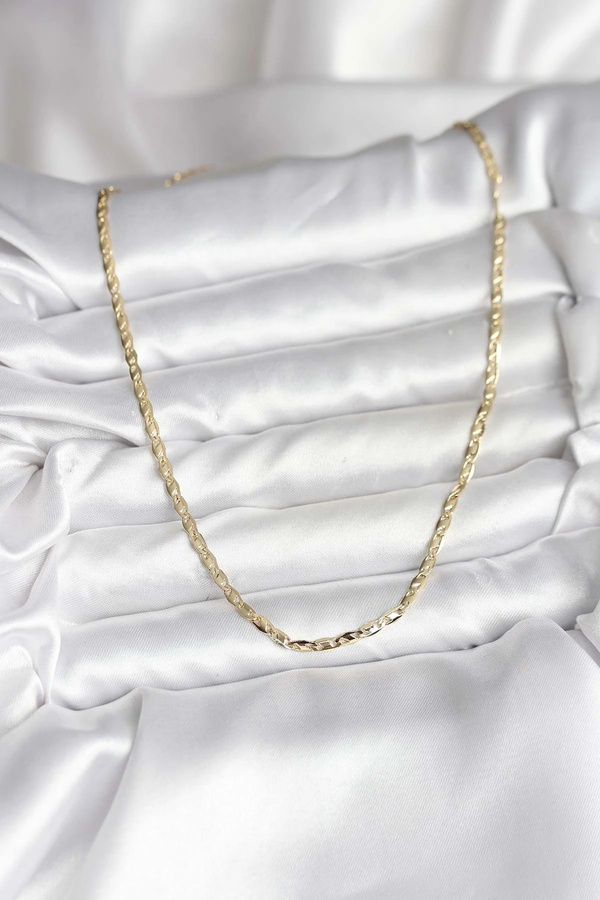 Clari̇ss 14K Gold Renk Kaplama Ezme Zi̇nci̇r Model Cm Kadın Kolye
