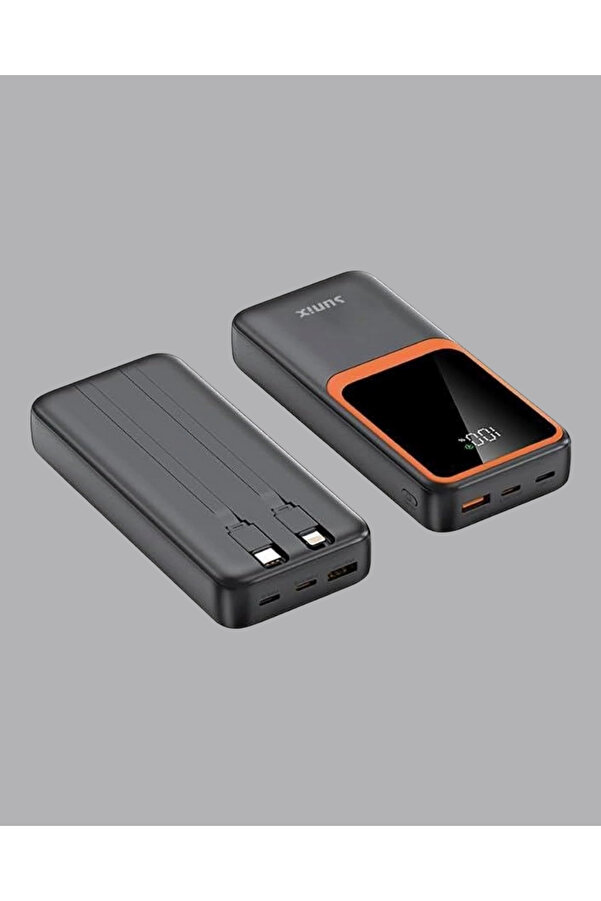 Buti̇k Powerbank 20000 Mah Di̇ji̇tal Ekranlı Ve Çok Kablolu Hızlı Şarj Ci̇hazı